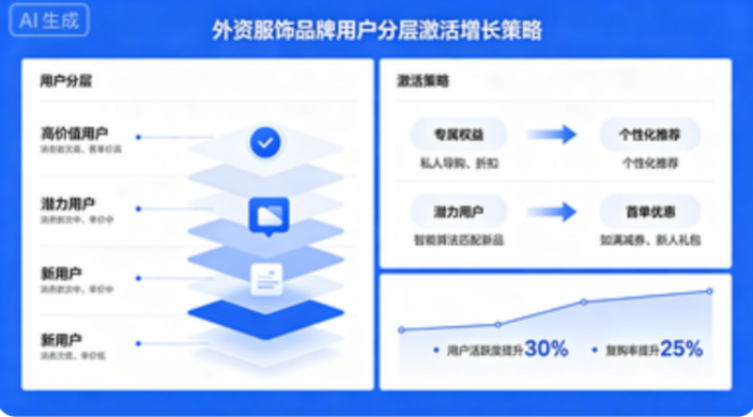 某外资服饰品牌靠用户分层激活增长