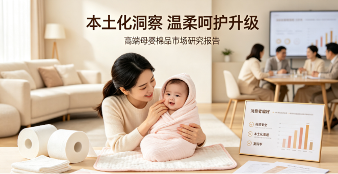高端母婴棉品品牌本土化市场研究落地案例｜依托属地调研实现长效增长