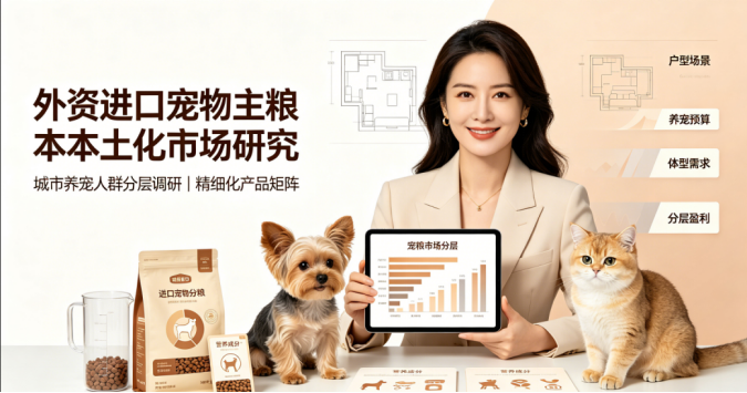 宠物主粮城市人群分层本土化研究案例｜依托属地调研实现长效增长