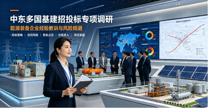 能源装备企业中东多国基建招投标｜专项研究助力企业规避大额投标风险
